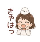 女の子と小鳥 可愛らしく喜怒哀楽（個別スタンプ：20）