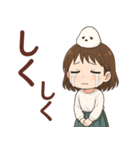 女の子と小鳥 可愛らしく喜怒哀楽（個別スタンプ：24）