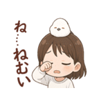 女の子と小鳥 可愛らしく喜怒哀楽（個別スタンプ：26）