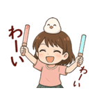 女の子と小鳥 可愛らしく喜怒哀楽（個別スタンプ：35）