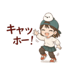 女の子と小鳥 可愛らしく喜怒哀楽（個別スタンプ：36）