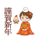 女の子と小鳥 可愛らしく喜怒哀楽（個別スタンプ：40）