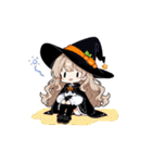 ハロウィン 魔女っこちゃん（個別スタンプ：12）
