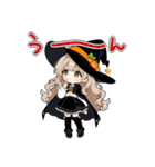 ハロウィン 魔女っこちゃん（個別スタンプ：18）