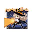 ハロウィン 魔女っこちゃん（個別スタンプ：21）