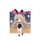 ハロウィン 魔女っこちゃん（個別スタンプ：24）
