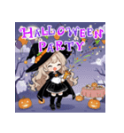 ハロウィン 魔女っこちゃん（個別スタンプ：28）