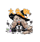 ハロウィン 魔女っこちゃん（個別スタンプ：31）