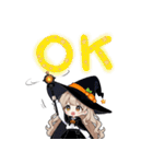 ハロウィン 魔女っこちゃん（個別スタンプ：33）