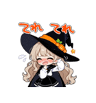 ハロウィン 魔女っこちゃん（個別スタンプ：36）