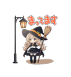 ハロウィン 魔女っこちゃん（個別スタンプ：37）