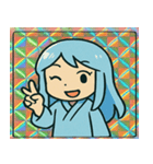 キラ雪女のひんやり微笑み@SFW（個別スタンプ：5）