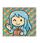 キラ雪女のひんやり微笑み@SFW（個別スタンプ：6）