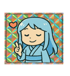 キラ雪女のひんやり微笑み@SFW（個別スタンプ：7）