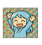 キラ雪女のひんやり微笑み@SFW（個別スタンプ：13）
