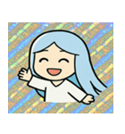 ホロきら雪女のつめたい誘惑@SFW（個別スタンプ：1）