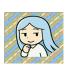 ホロきら雪女のつめたい誘惑@SFW（個別スタンプ：5）