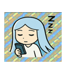 ホロきら雪女のつめたい誘惑@SFW（個別スタンプ：9）