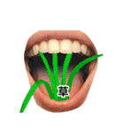 ⚫おしゃべりな口で日常会話 (ウザイ/キモイ（個別スタンプ：8）