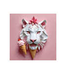 ホワイトタイガーの新日常11（個別スタンプ：1）