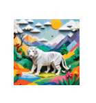 ホワイトタイガーの新日常11（個別スタンプ：3）