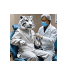 ホワイトタイガーの新日常11（個別スタンプ：4）