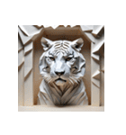 ホワイトタイガーの新日常11（個別スタンプ：12）