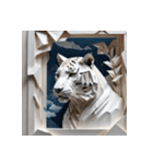 ホワイトタイガーの新日常11（個別スタンプ：13）