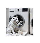 ホワイトタイガーの新日常11（個別スタンプ：14）