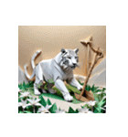 ホワイトタイガーの新日常11（個別スタンプ：17）