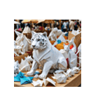 ホワイトタイガーの新日常11（個別スタンプ：19）