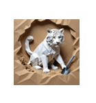 ホワイトタイガーの新日常11（個別スタンプ：21）