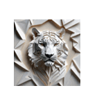 ホワイトタイガーの新日常11（個別スタンプ：22）