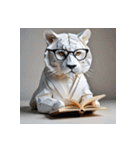 ホワイトタイガーの新日常11（個別スタンプ：23）