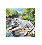 ホワイトタイガーの新日常11（個別スタンプ：29）