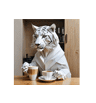 ホワイトタイガーの新日常11（個別スタンプ：30）