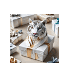 ホワイトタイガーの新日常11（個別スタンプ：32）