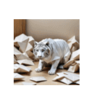 ホワイトタイガーの新日常11（個別スタンプ：38）