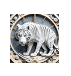 ホワイトタイガーの新日常11（個別スタンプ：39）