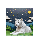 ホワイトタイガーの新日常11（個別スタンプ：40）