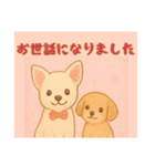 仲良しワンコのお世話になりました専用（個別スタンプ：12）