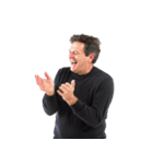 【文字なし】おじさんの面白ポーズ 88（個別スタンプ：18）
