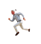 【文字なし】おじさんの面白ポーズ 88（個別スタンプ：39）