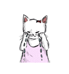 志保ちゃん4(無理矢理二足歩行猫)（個別スタンプ：2）
