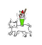志保ちゃん4(無理矢理二足歩行猫)（個別スタンプ：3）