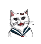 志保ちゃん4(無理矢理二足歩行猫)（個別スタンプ：28）