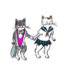 志保ちゃん4(無理矢理二足歩行猫)（個別スタンプ：32）