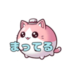 ピンクの風船ねこちゃんスタンプ(静止画)（個別スタンプ：26）