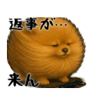 風に立ち向かうポメ(毎日使える便利な返信)（個別スタンプ：10）