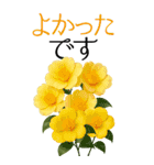 10月 秋の花 大きくて見やすい挨拶スタンプ（個別スタンプ：15）